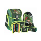 Spirit: T-Rex mintás LED-es iskolatáska, hátizsák 5db-os szett