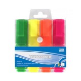Spirit: Textmarker neon 4db-os szövegkiemelő szett 1-4mm-es vágott heggyel