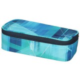 Spirit: Világoskék színű mintázott ovális tolltartó 23x10cm