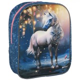 Spirit: White horse lovas 3D mintás lekerekített ovis hátizsák 30x25x12cm