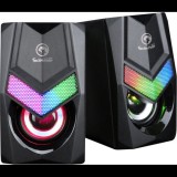 SPK MARVO Havoc 10 vezetékes hangszóró - fekete - RGB viágítás (SG-118)