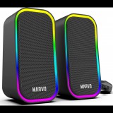 SPK MARVO Havoc 20 vezetékes hangszóró - fekete - RGB viágítás (SG-285 BK)