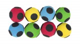 Spordas tépőzáras pöttyös labda, átmérő 7 cm, 8 darabos készlet