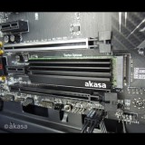 SSD hűtő Akasa M.2 NVMe hűtőborda Fekete (A-M2HS01-BK)