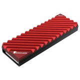 SSD hűtő Jonsbo M.2-3 NVMe hűtőborda Piros (M.2-3 RED) - SSD hűtés
