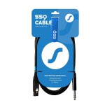 SSQ XLRJS1 XLR apa - 6.35mm Jack apa Kábel (1m) (SS-2060)