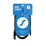 SSQ XLRMi1 3.5mm Jack apa - XLR anya Sztereo Kábel (1m) (SS-2071)