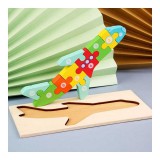 ST Montessori 3D fa kirakós, puzzle Repülőgép