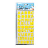 ST Öntapadós ABC betűk dekorgumiból- Citromsárga