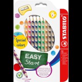 STABILO EASYcolors balkezeseknek, speciális színek - 12 szín és hegyező (4006381606011)
