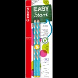 Stabilo EASYgraph L HB kék, 2 db buborékfólia (4006381498258)
