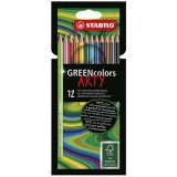 Stabilo: GREENcolors ARTY színesceruza 12db-os szett