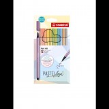 STABILO Pen 68 filctoll Közepes Bézs, Kék, Zöld, Világoszöld, Narancssárga, Pasztell, Barack színű, Ibolya, Sárga 12 dB (6812-7-7)