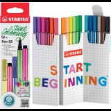 STABILO Pen 68 Zick-Zack Desk set, 18 szín (4006381616751)