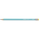 STABILO "Pencil 160" HB hatszögletű kék grafitceruza radírral