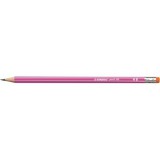 STABILO "Pencil 160" HB hatszögletű rózsaszín grafitceruza radírral