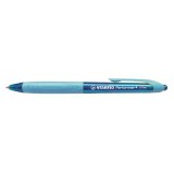 STABILO "Performer+" 0,38 mm nyomógombos kék tolltest kék golyóstoll