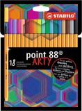 STABILO "Point 88 ARTY" 0,4 mm 18 különböző színű tűfilc készlet