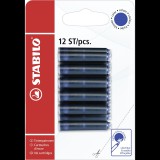 STABILO tintapatron, kék - 12 db (4006381518437)