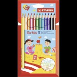 STABILO Trio, vastag 12 db tok hegyezővel (4006381357760)