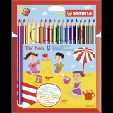 STABILO Trio, vastag 18 db tok hegyezővel (4006381357784)