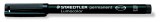 STAEDTLER Alkoholos marker, OHP, 1-2,5 mm, STAEDTLER "Lumocolor 314 B", fekete