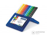 Staedtler "Ergo Soft Jumbo" háromszögletű vastag színes ceruza készlet, 12 különböző szín