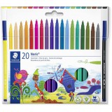 STAEDTLER Fasermaler Noris 20er-Set im Kartonetui 1mm retail (326 C20) (326 C20)
