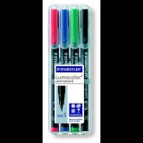 STAEDTLER "Lumocolor 313 S" OHP alkoholos marker 0.4 mm 4 különböző szín (313 WP4) (313 WP4)