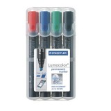 STAEDTLER "Lumocolor 350" 2-5 mm vágott 4 különböző szín alkoholos marker készlet