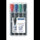 STAEDTLER "Lumocolor 350" alkoholos marker 2-5 mm vágott 4 különböző szín (350 WP4) (350 WP4)