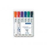 Staedtler Lumocolor 351 B 2-5mm Táblamarker készlet 6db - Vegyes (351 B WP6)