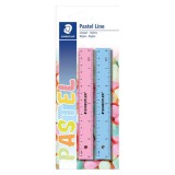 Staedtler: Pastel Line egyenes vonalzó, 15 cm-es - 2 db-os csomag