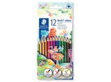 Staedtler Steadtler Noris Colour háromszögletű színes ceruza készlet, 12 különböző szín