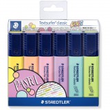 Staedtler Textsurfer Classic Pastel 1-5 mm Szövegkiemelő készlet 6 db - Vegyes (364 CWP6)