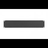 Stalflex rack szekrény takaró panel 2U 19" fekete (RP19-2U-B) (RP19-2U-B)