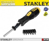 Stanley 6 részes racsnis csavarhúzó - szerszám
