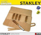 Stanley BAILEY 5 részes véső készlet bőrtokkal - szerszám