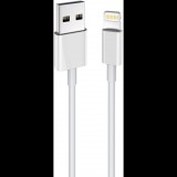 Stansson CA-160 USB-A apa - Lightning apa Adat és töltőkábel - Fehér (1m) (CA-160)