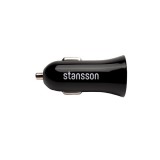 Stansson ch-100-bl 2,1a univerzális fekete autós tölt&#337;