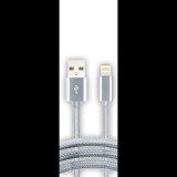 Stansson CL-155 USB-A apa - Lightning apa Adat és töltőkábel (0.5m) (CL-155)
