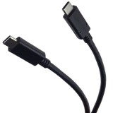 Stansson CZ-249-D USB-C apa - USB-C apa 3.2 Adat és töltőkábel - Fekete (3m) (CZ-249-D)