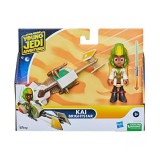 Star Wars: Fiatal Jedik kalandjai - Kai Brightstar figuraszett fogattal 7,5cm - Hasbro