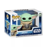 Star Wars Mandalori - Bébi Yoda mellpáncélban figura Funko POP! #819