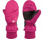 Starling print egyujjas gyerek téli kesztyű, pink sc-18964