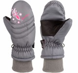 Starling print egyujjas gyerek téli kesztyű, szürke sc-18960