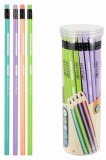 Starpak Grafitceruza radírral, HB, háromszög test, pasztell ceruzatest, feliratozható, többféle