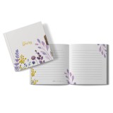 Starpak Virágos napló kulccsal, 13x13cm