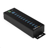 StarTech.com 10 portos USB 3.0 Hub fekete (HB30A10AME) (HB30A10AME) - USB Elosztó