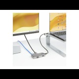 StarTech.com 103B-USBC-MULTIPORT dokkoló állomás és port replikátor Vezetékes USB 3.2 Gen 2 (3.1 Gen 2) Type-C Szürke (103B-USBC-MULTIPORT)